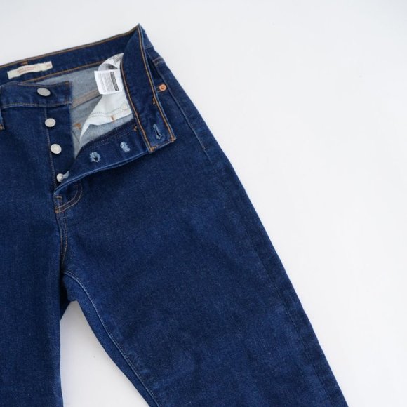 Levi's Wedgie Straight Leg High Rise Western Fringe Pocket Jeans - Picture 7 of 15